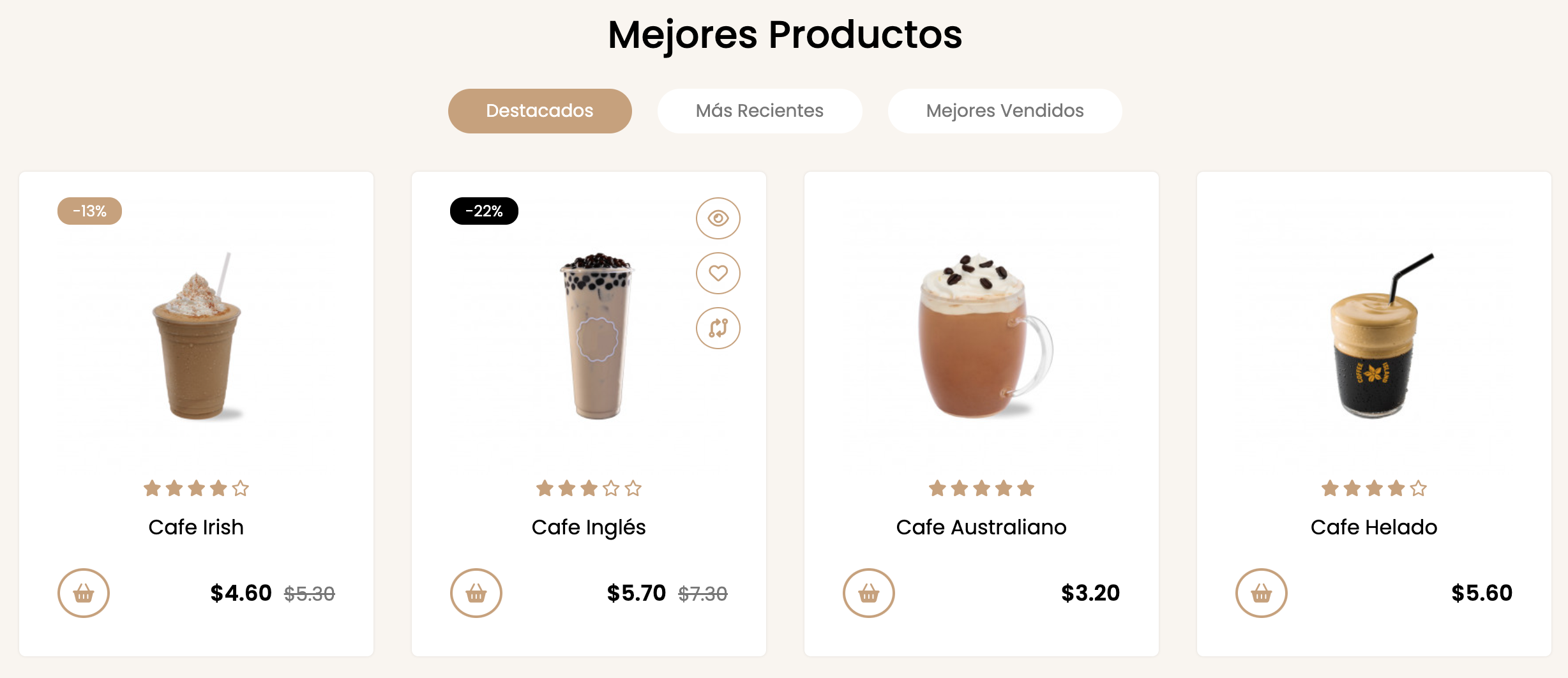 Plataforma de Cafetería